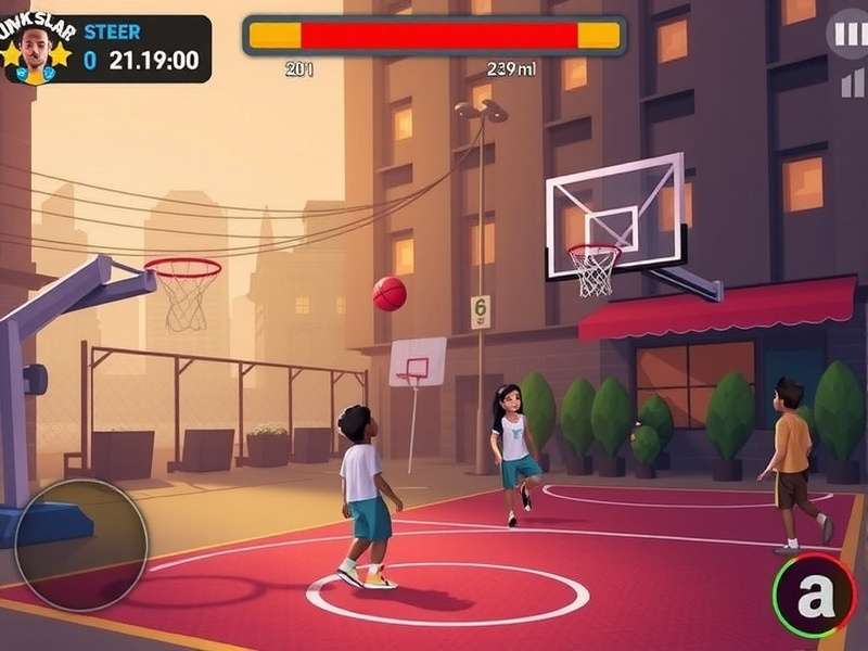 Dunk Slum Star Street Court Scene